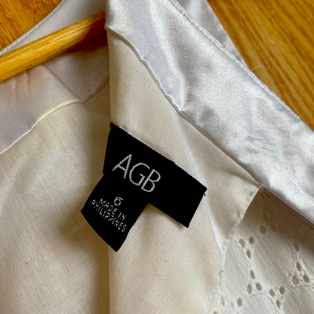 AGB- Eyelet Dress- size 6